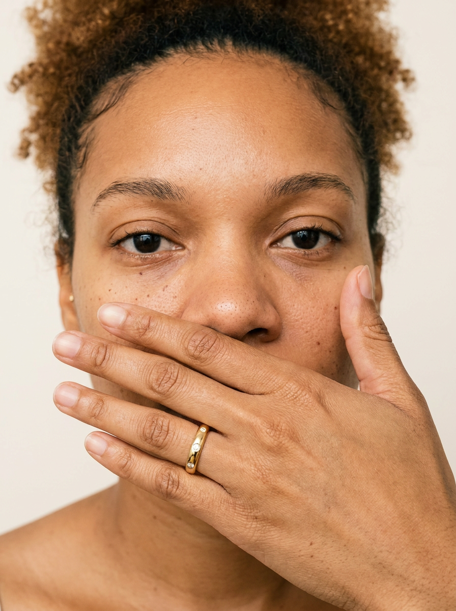 Flims Rings by Meri Jaan — lab-grown moissanite ring, worn by model