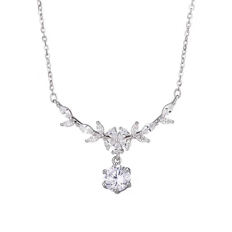 Fribourg Necklace by Meri Jaan — lab-grown moissanite necklace, product photo