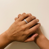 Grimentz by Meri Jaan — lab-grown moissanite jewellery, worn by model