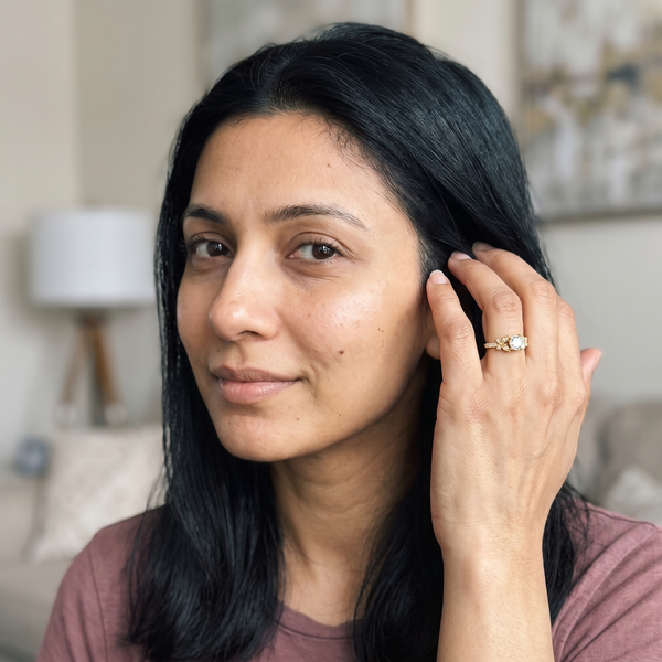 Gruya Ring worn by model