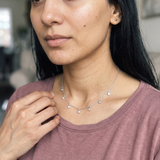 Carona Necklace worn by model