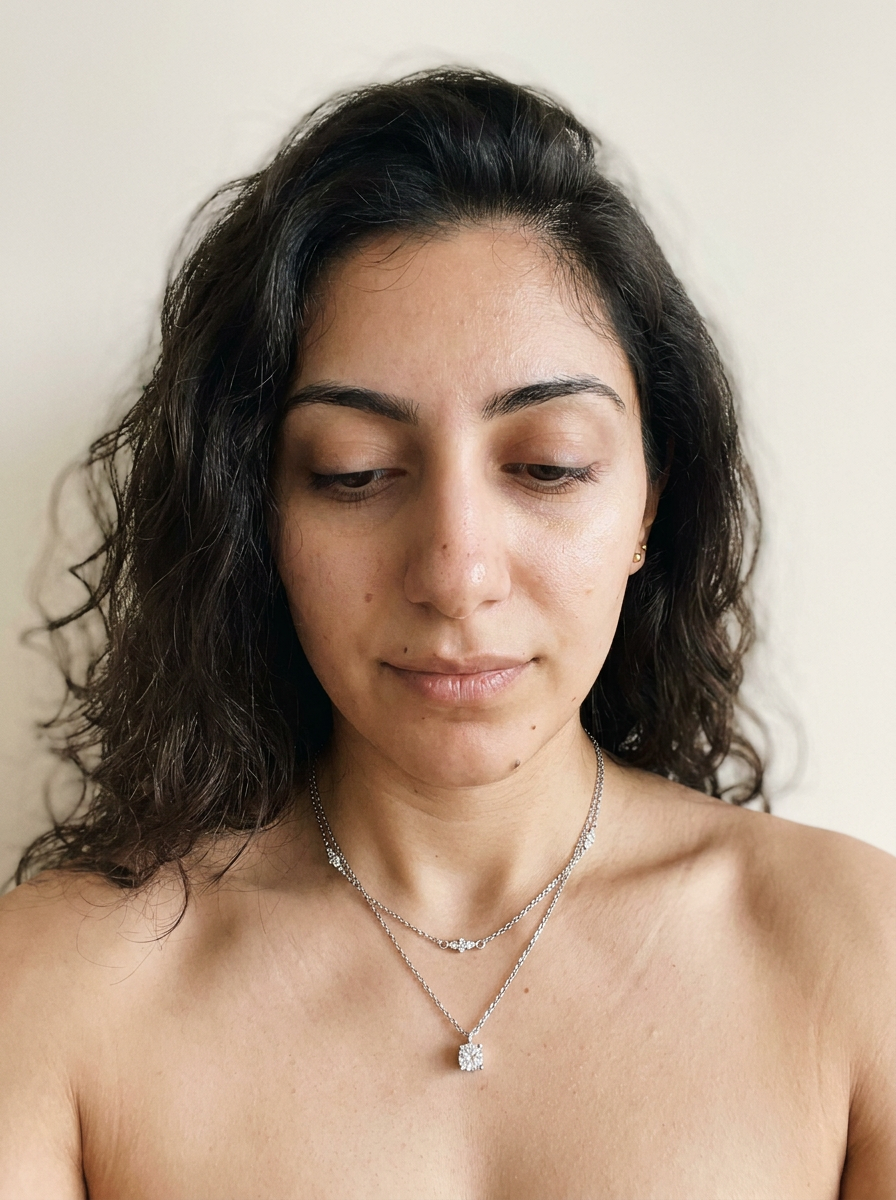 Jaun by Meri Jaan — lab-grown moissanite jewellery, worn by model