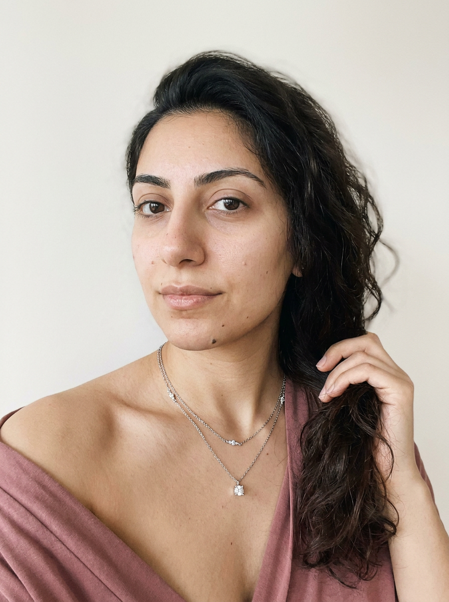 Jaun by Meri Jaan — lab-grown moissanite jewellery, worn by model