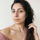 Jaun by Meri Jaan — lab-grown moissanite jewellery, worn by model