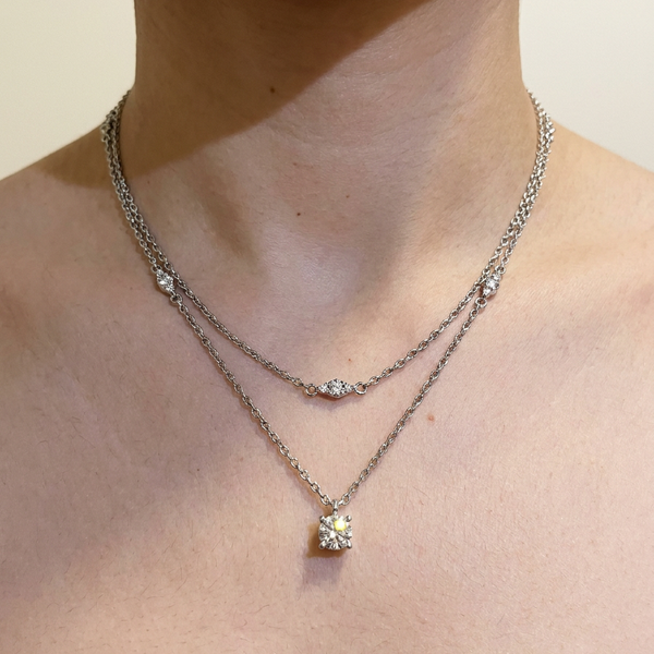 Jaun by Meri Jaan — lab-grown moissanite jewellery, worn by model