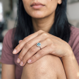 Morcote Ring worn by model