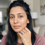 Morcote Ring worn by model