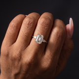 Mutton Ring by Meri Jaan — lab-grown moissanite ring, worn by model