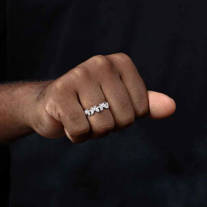Open Butterfly Ring by Meri Jaan — lab-grown moissanite ring, product photo