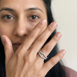 Pachu by Meri Jaan — lab-grown moissanite jewellery, worn by model