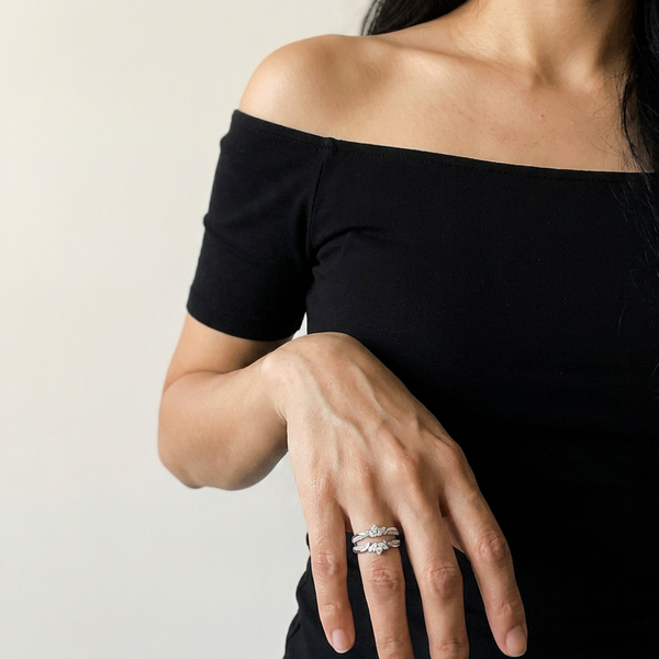 Pelwan by Meri Jaan — lab-grown moissanite jewellery, worn by model