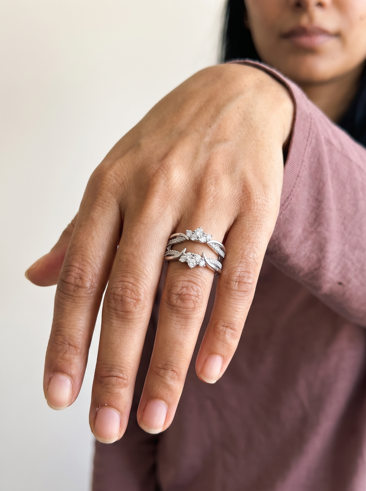 Pelwan Ring worn by model