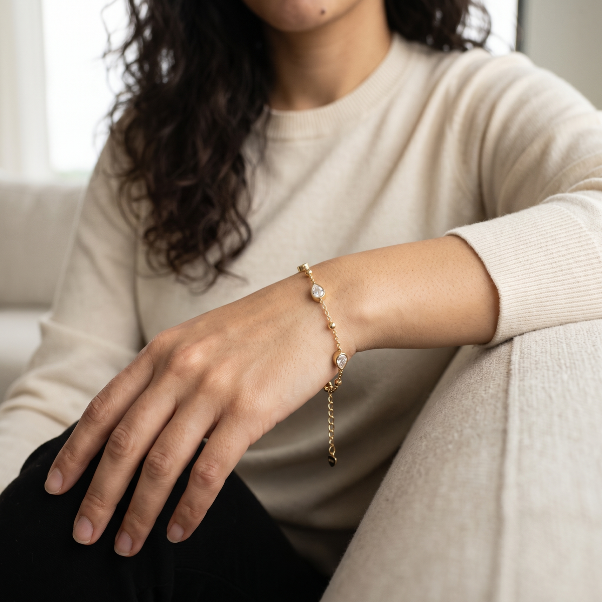 Quinten Bracelet worn by model