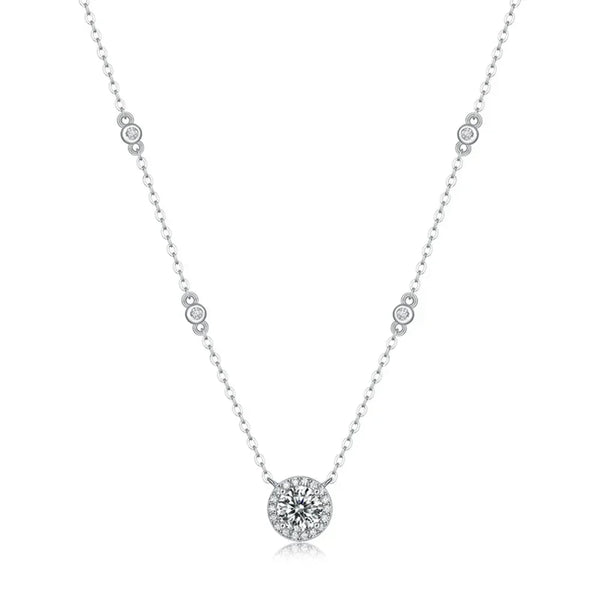 Rheinfall Necklace by Meri Jaan — lab-grown moissanite necklace, product photo