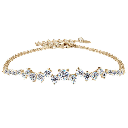 Samedan Bracelet by Meri Jaan — lab-grown moissanite bracelet, product photo