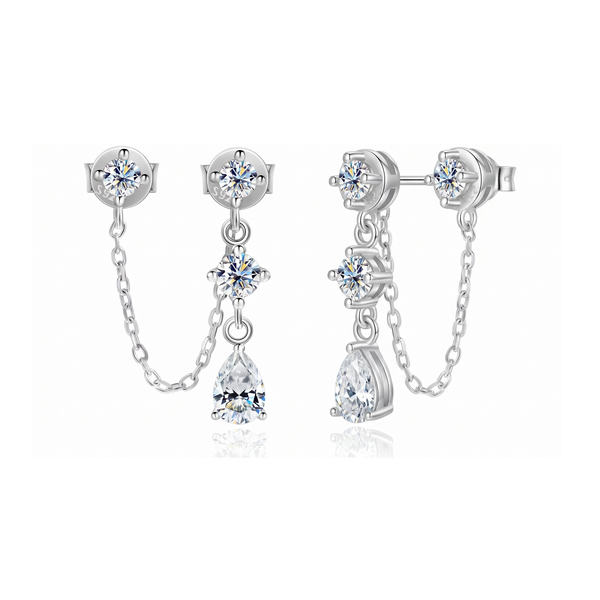 Samnaun Earrings - front and angled view