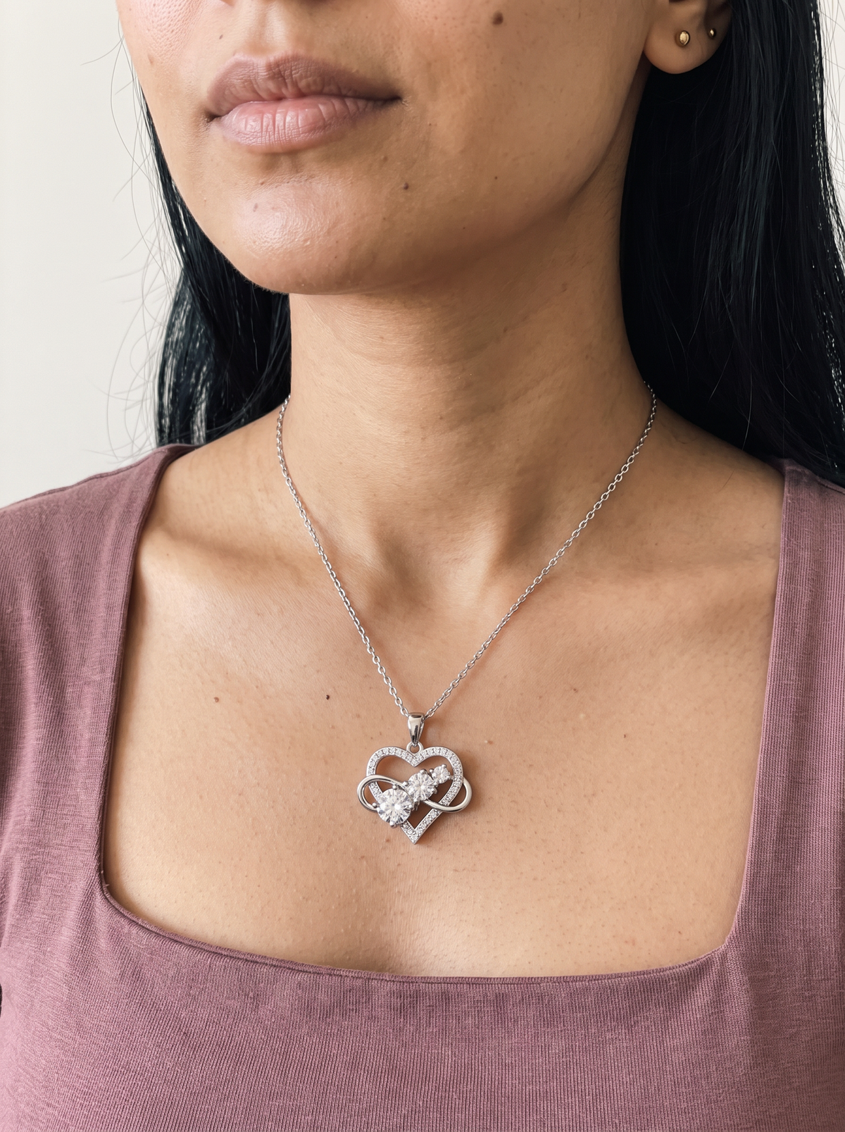 Schwyz Necklace worn by model