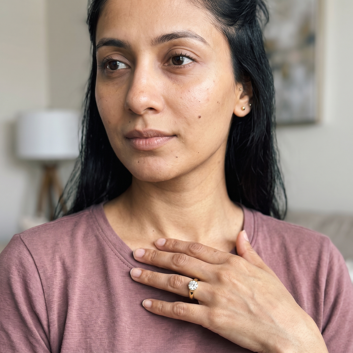Sierre Ring worn by model