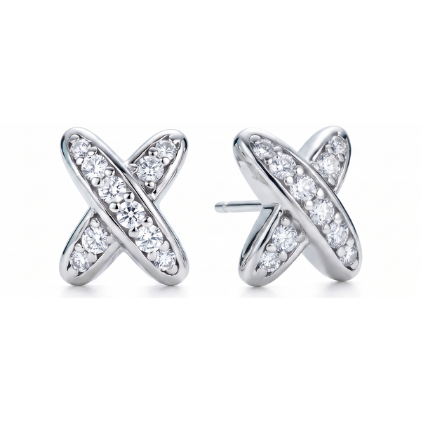 Silvaplana Earrings - front and angled view