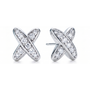 Silvaplana Earrings - front and angled view