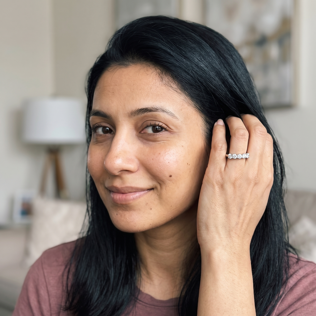 Sion Ring worn by model