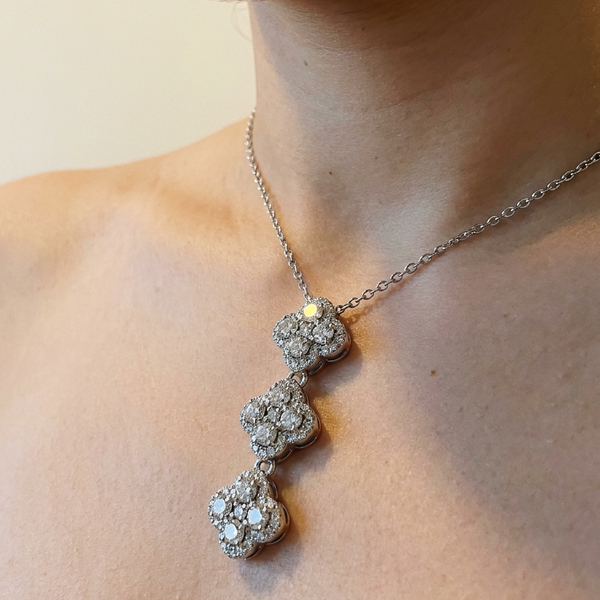 Soglio by Meri Jaan — lab-grown moissanite jewellery, worn by model