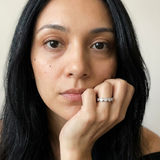 Stein am Rhein by Meri Jaan — lab-grown moissanite jewellery, worn by model