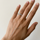 Stein am Rhein by Meri Jaan — lab-grown moissanite jewellery, worn by model