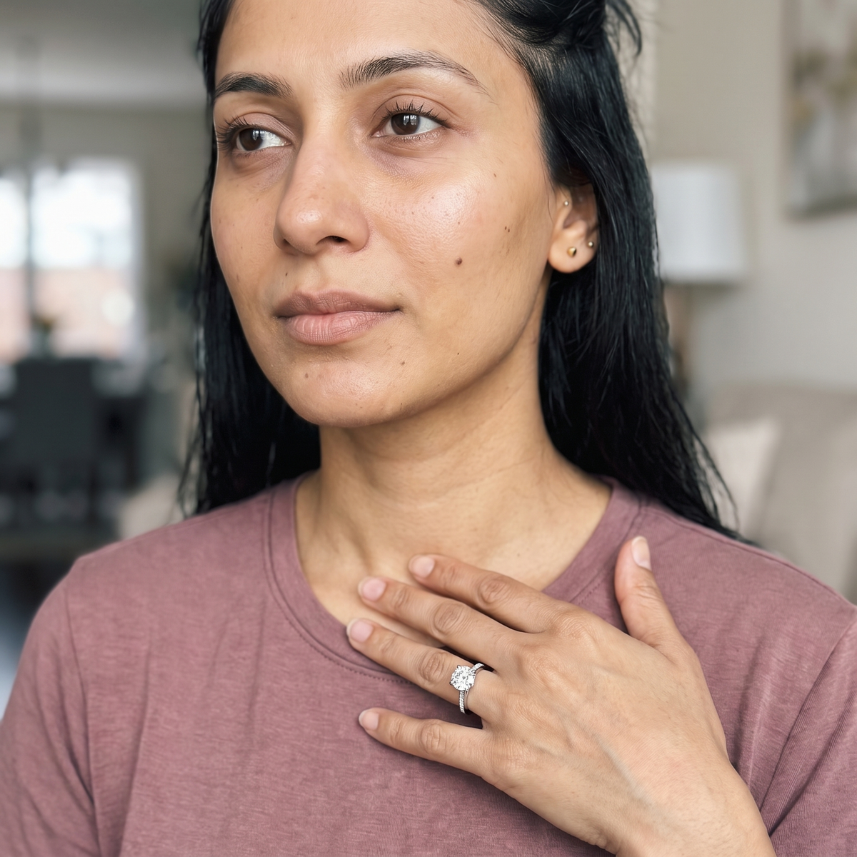 Villars Ring worn by model