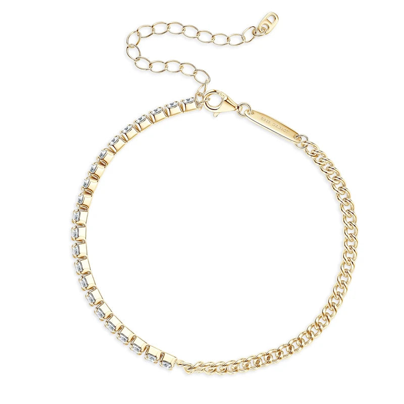 Waldkirch Bracelet by Meri Jaan — lab-grown moissanite bracelet, product photo