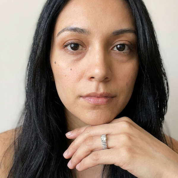 Werdenberg by Meri Jaan — lab-grown moissanite jewellery, worn by model