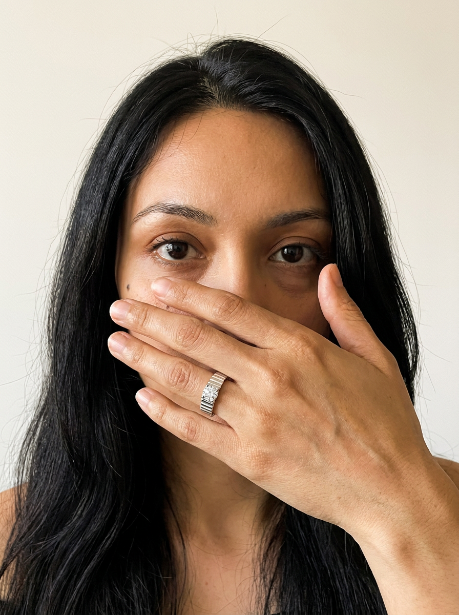 Werdenberg by Meri Jaan — lab-grown moissanite jewellery, worn by model
