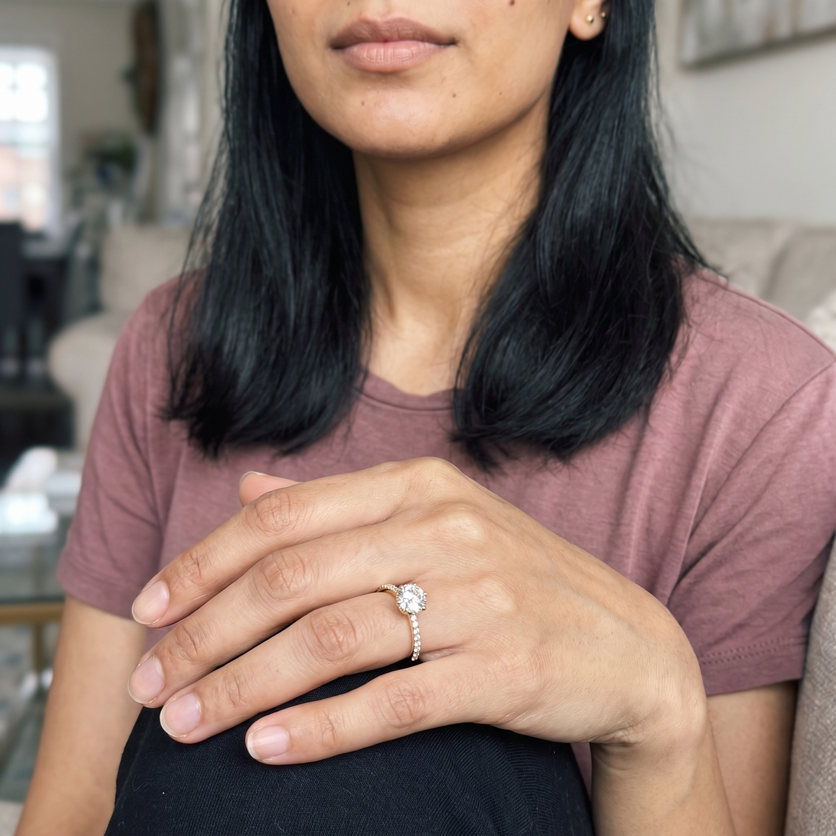 Zug Ring worn by model