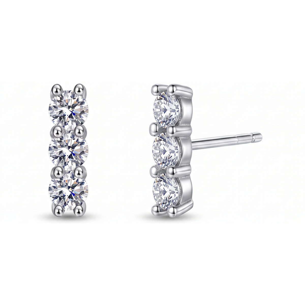 Zuoz Earrings - front and angled view